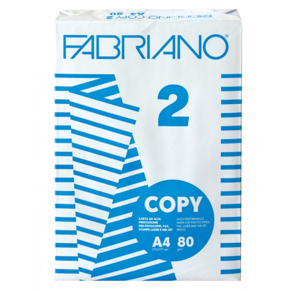 FABRIANO CARTA FOGLI A4 COPY PZ.500 GR.80 PEZZI 5