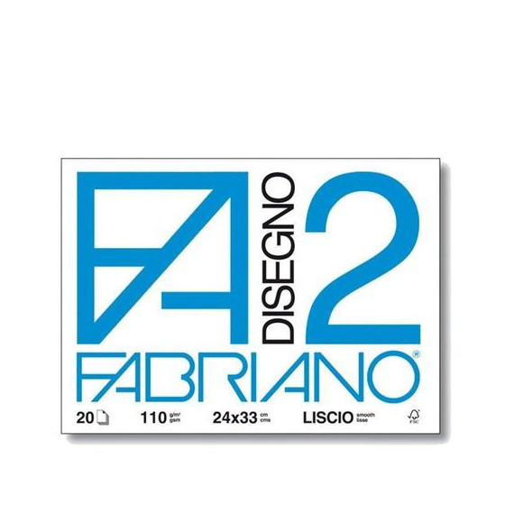 FABRIANO BLOCCO DISEGNO F2 24X33 FOGLI 20 LISCIO PEZZI 10
