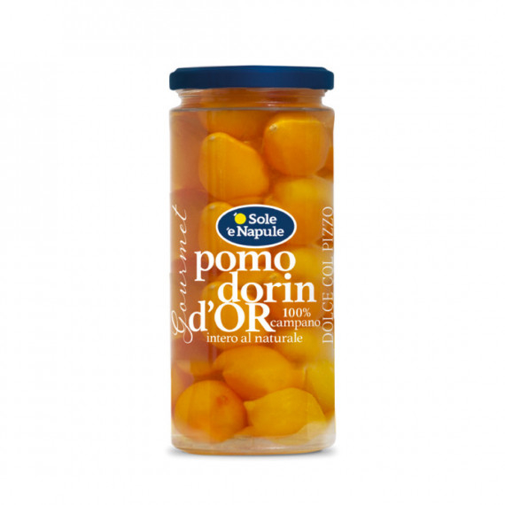 Pomodorin D'Or - Giallo intero al naturale (vetro) 12x560 grammi