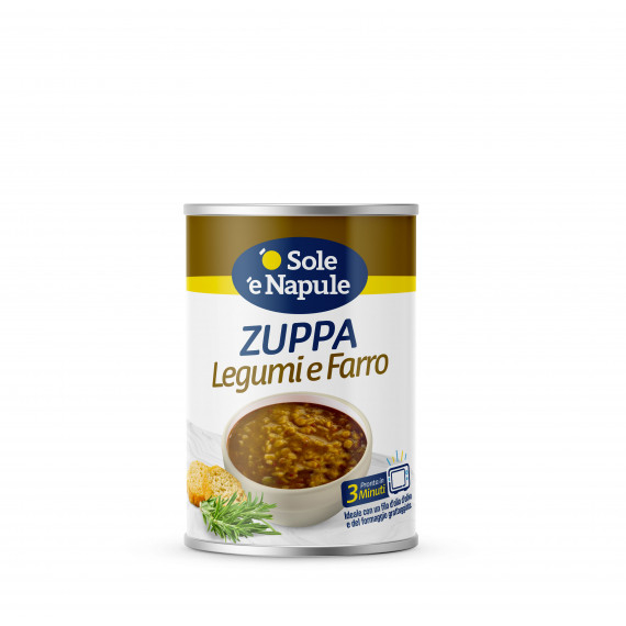 Zuppa di cereali con legumi e farro (strappo) 24x400 grammi