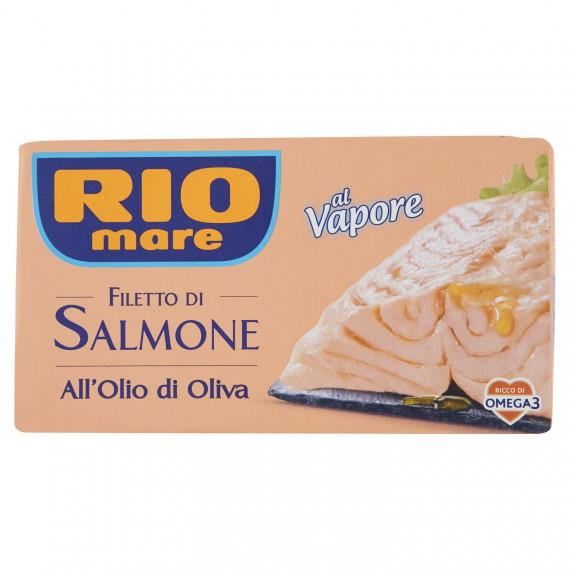 RIO MARE FILETTO DI SALMONE ALL'OLIO DI OLIVA AL VAPORE GR.125
